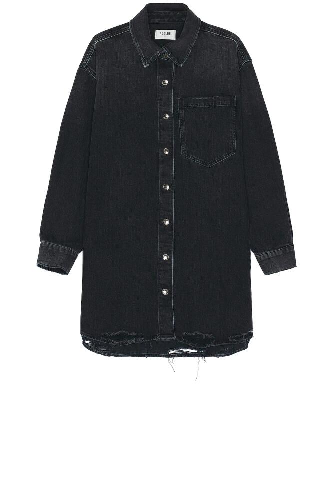 AGOLDE Lucas Denim Shirt in Black Cover