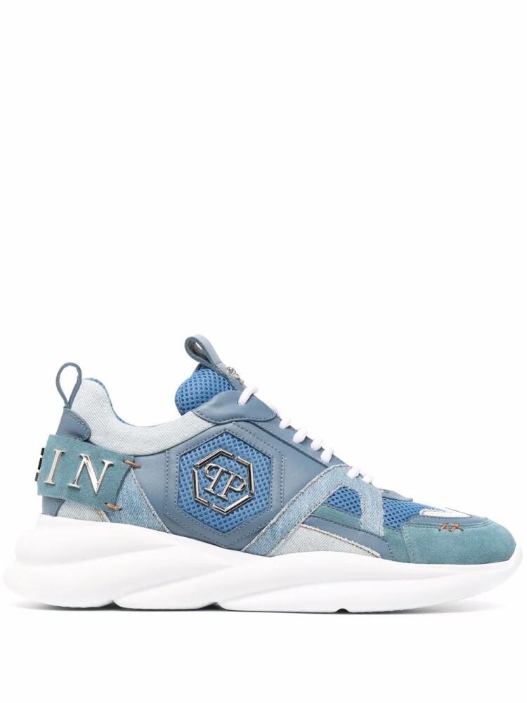 Philipp Plein Hurricane panelled sneakers - Blue Cover