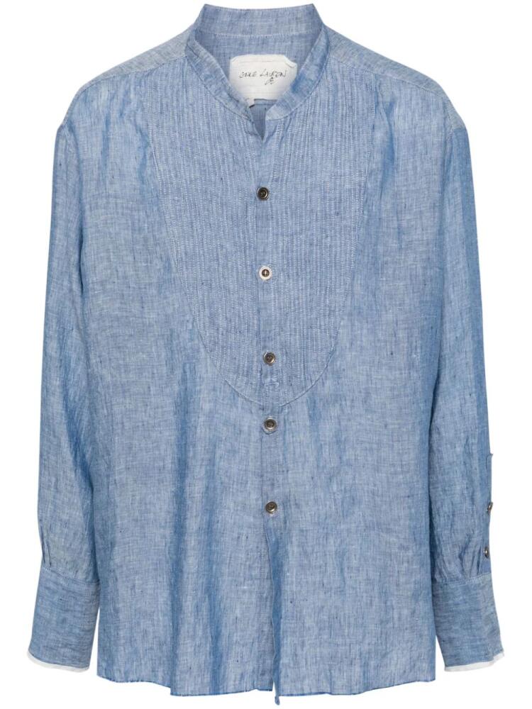 Greg Lauren chambray linen shirt - Blue Cover