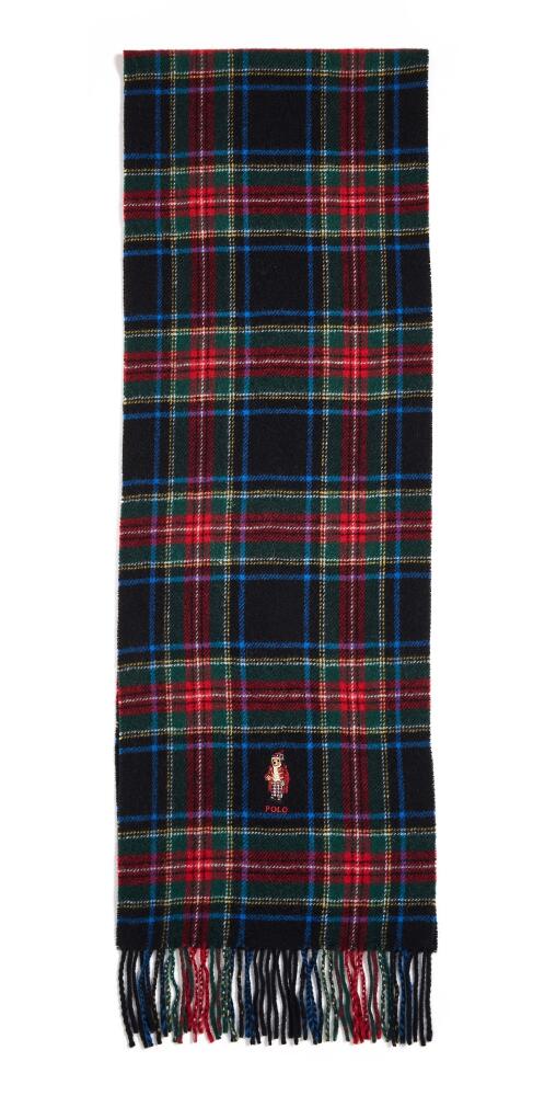 Polo Ralph Lauren Holiday Tartan Bear Scarf Multi Cover