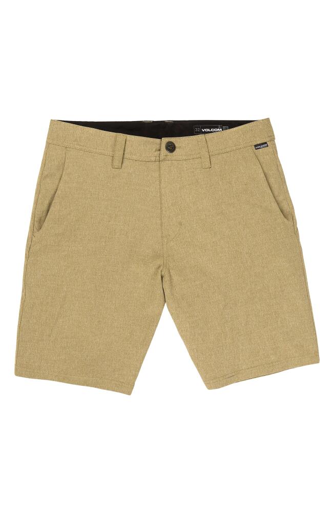 Volcom Frickin Cross Shred Static Hybrid Shorts in Dark Khaki Cover