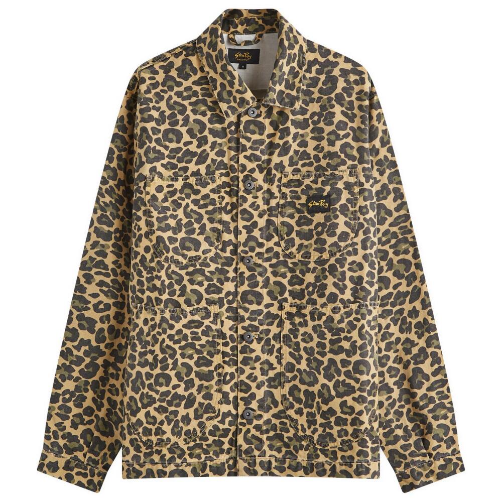 Stan Ray Men's Coverall Jacket in Leopard Camo Cover