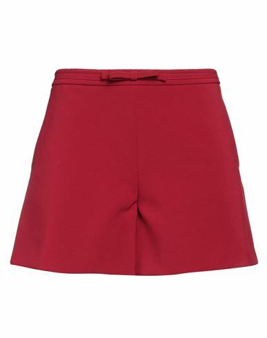 Red Valentino Woman Shorts & Bermuda Shorts Red Polyester, Elastane Cover