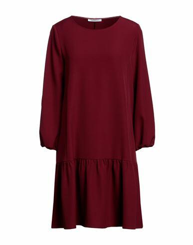 Bellwood Woman Mini dress Burgundy Polyester, Elastane Cover