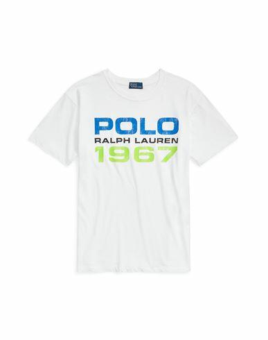 Polo Ralph Lauren Logo Cotton Jersey Tee Woman T-shirt White Cotton Cover