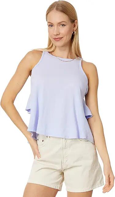 bobi Los Angeles Ruffle Back Tank (French Lilac) Women's Clothing Cover