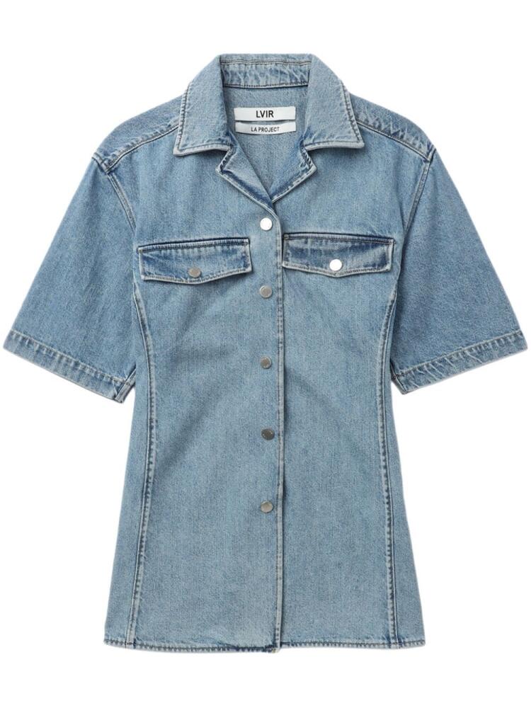 LVIR short-sleeve denim shirt - Blue Cover