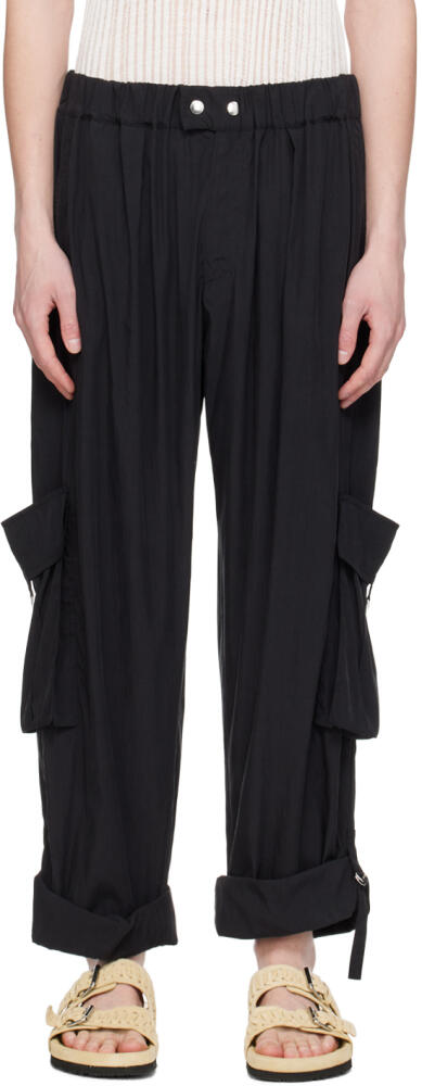 Isabel Marant Black Hadjakim Cargo Pants Cover