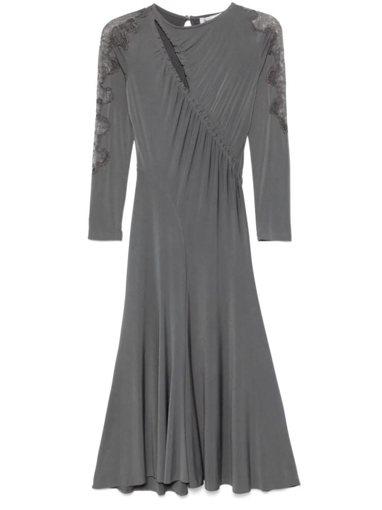 ERMANNO FIRENZE guipure-lace midi dress - Grey Cover