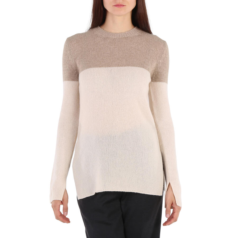 Marni Ladies Colour-block Two-tone Cashmere Jumper Cover