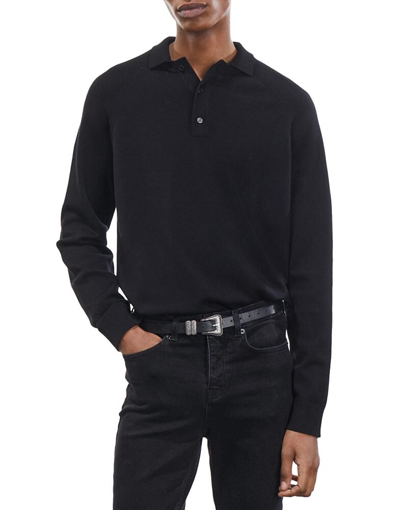 The Kooples Classic Long Sleeve Polo Shirt Cover