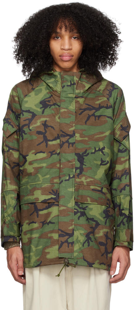 BEAMS PLUS Khaki Camouflage Jacket Cover