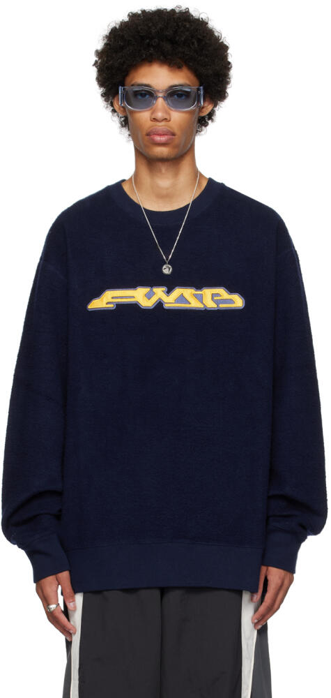 AMBUSH Navy AMB Graphic Sweatshirt Cover