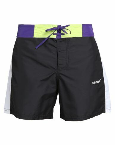 Off-white Man Swim trunks Black Polyester Cover