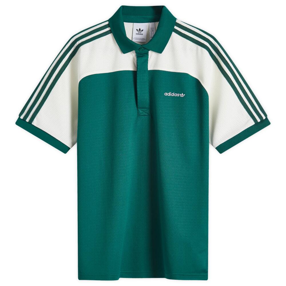 Adidas 80s Premier Polo in Collegiate Green Cover