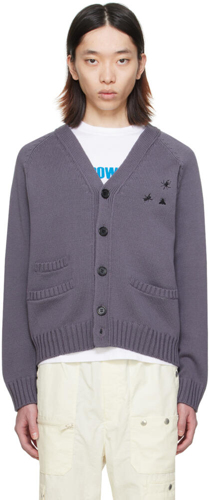 UNDERCOVER Gray Embroidered Cardigan Cover