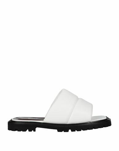 Staud Astro Slide Woman Sandals White Polyurethane Cover