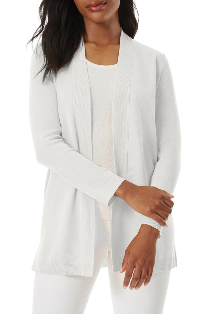 Jones New York Open Front Cardigan in Jones White Cover