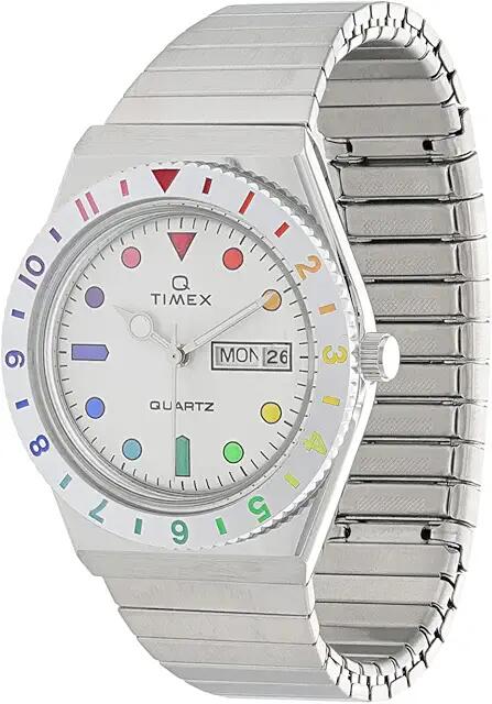 Timex 36 mm Q Rainbow (Silver) Watches Cover