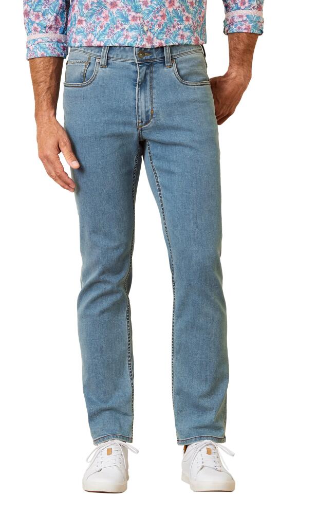 Tommy Bahama Boracay Beach Slim Straight Leg Jeans in Light Indigo Wash Cover