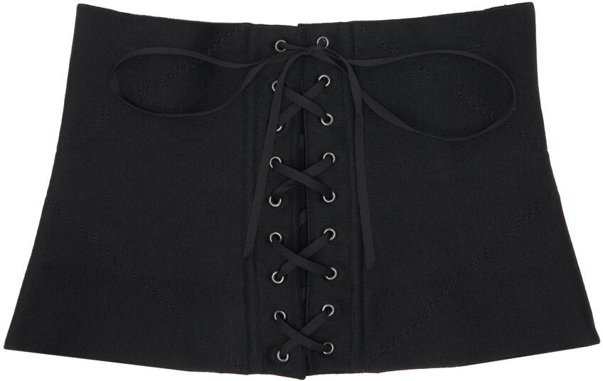 ALAÏA Black Corset Belt Cover