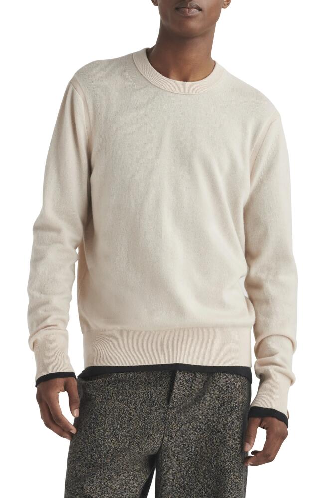 rag & bone Harding Cashmere Crewneck Sweater in Sand Cover