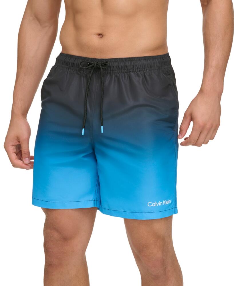 Calvin Klein Men's Sky Gradient 7" Volley Swim Trunks - Black Cover