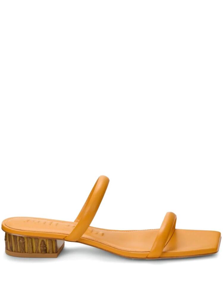 Cult Gaia Liz 25mm leather mules - Yellow Cover