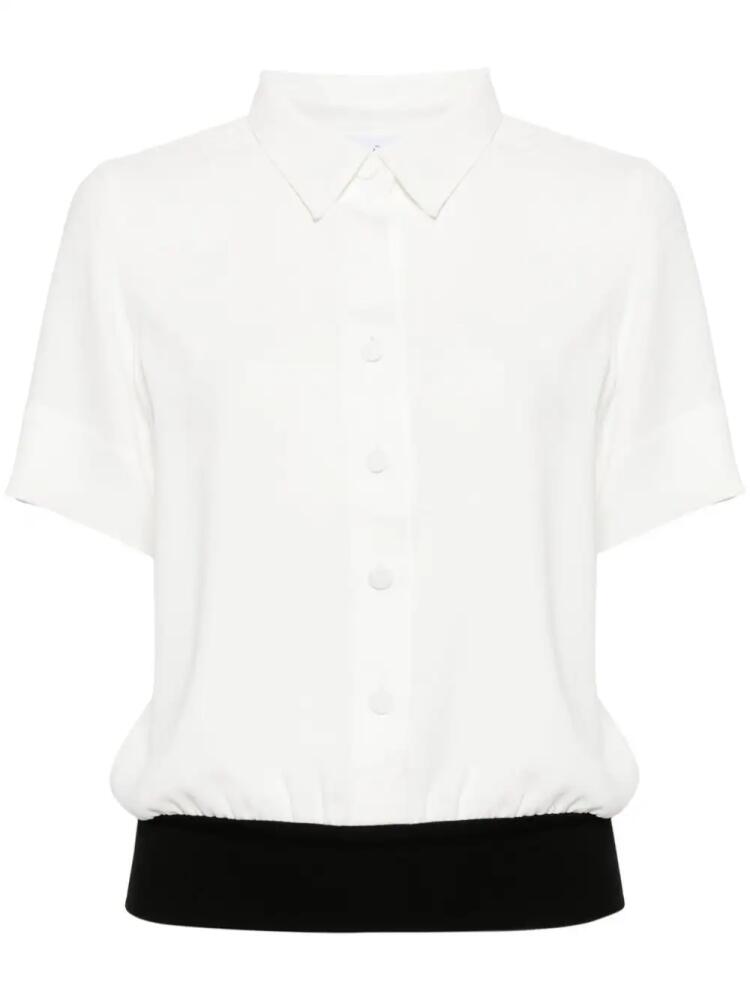 agnès b. Crêpe shirt - White Cover