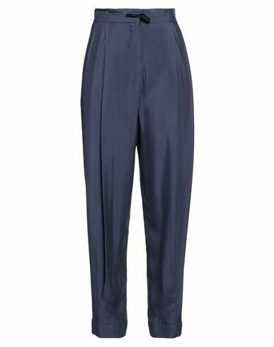 Emporio Armani Woman Pants Slate blue Cupro, Modal Cover