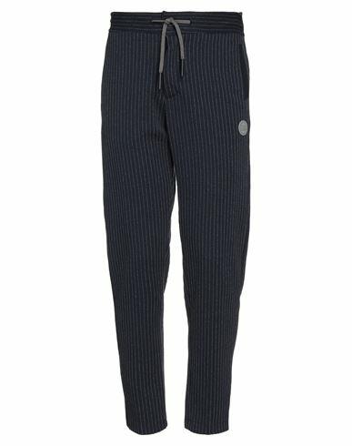 Primo Emporio Man Pants Midnight blue Polyester, Cotton Cover