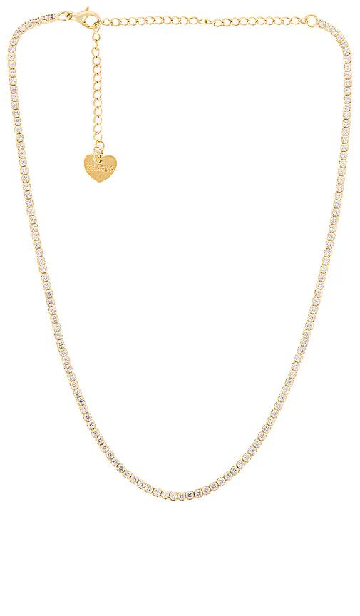 BRACHA Sienna Tennis Necklace in Metallic Gold Cover