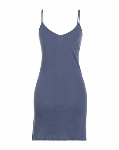 Majestic Filatures Woman Slip dress Navy blue Cotton Cover