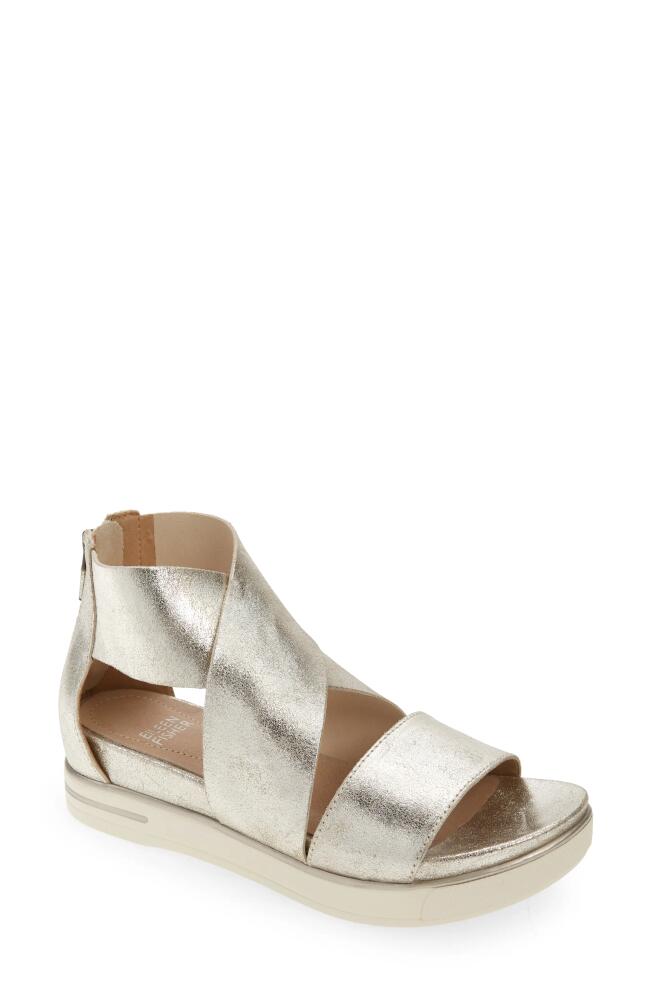 Eileen Fisher Sport Platform Sandal in Platinum Cover