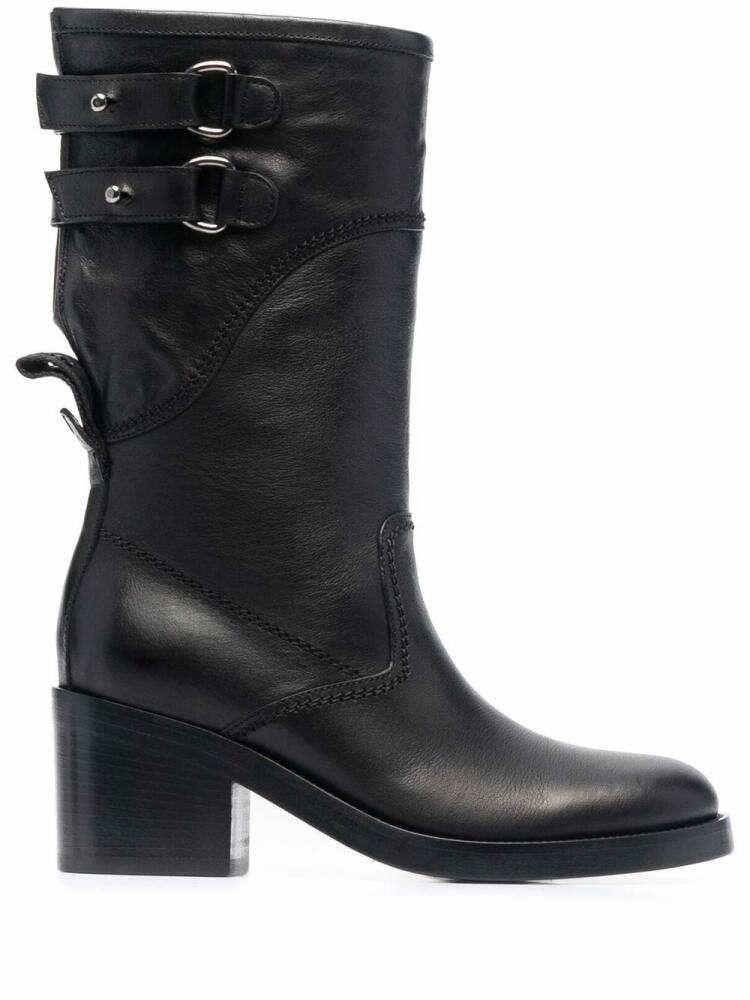 Buttero buckled leather boots - Black Cover