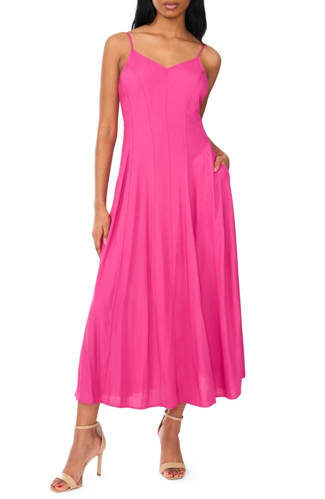 halogen(r) Princess Seam Midi Dress in Cactus Flower Pink Cover