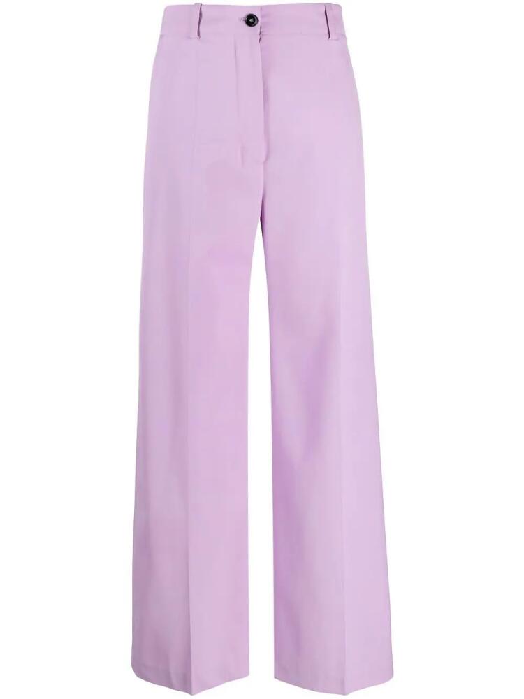 Patou Iconic virgin-wool trousers - Purple Cover