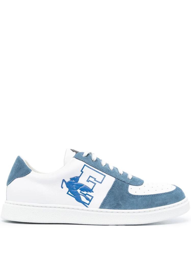 ETRO logo-print panelled sneakers - White Cover