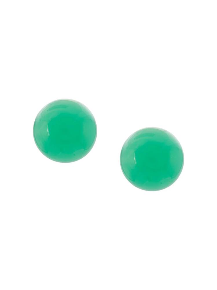 Irene Neuwirth 18kt yellow gold chrysoprase stud earrings - Green Cover