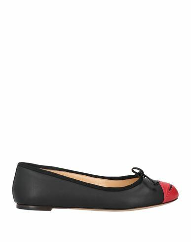 Charlotte Olympia Woman Ballet flats Black Leather Cover