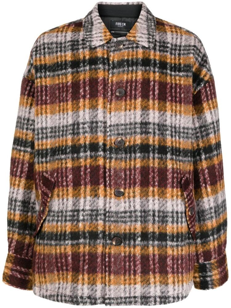 FIVE CM stripe-pattern shirt jacket - Multicolour Cover