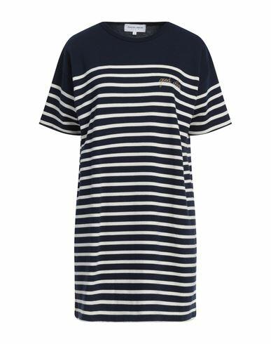 Maison Labiche Woman Mini dress Navy blue Organic cotton Cover