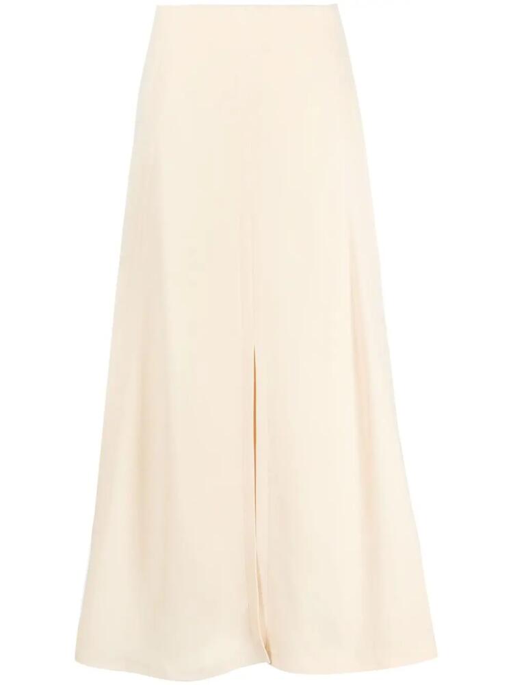 Stella McCartney high-waisted front-slit midi skirt - Neutrals Cover