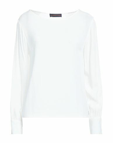 Trussardi Jeans Woman Top White Viscose Cover