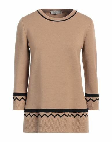 D. exterior Woman Sweater Camel Wool, Polyamide, Polyester, Elastane Cover