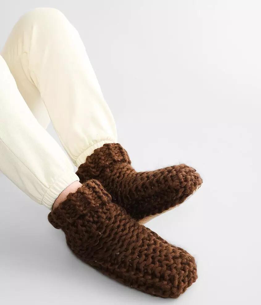 Lemon Cabin Cuffed Sweater Slipper Cover