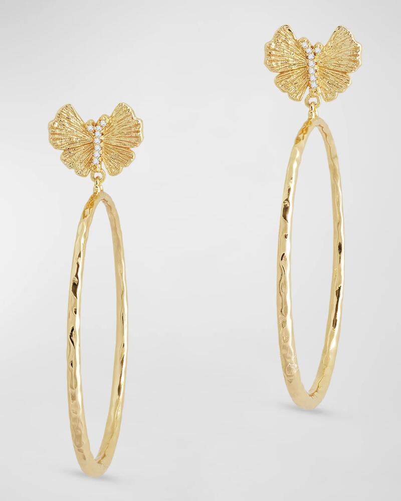 Anabel Aram Jewelry Butterfly Single Hoop Earrings Cover