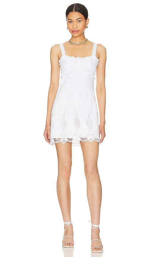 Tularosa August Mini Dress in White Cover