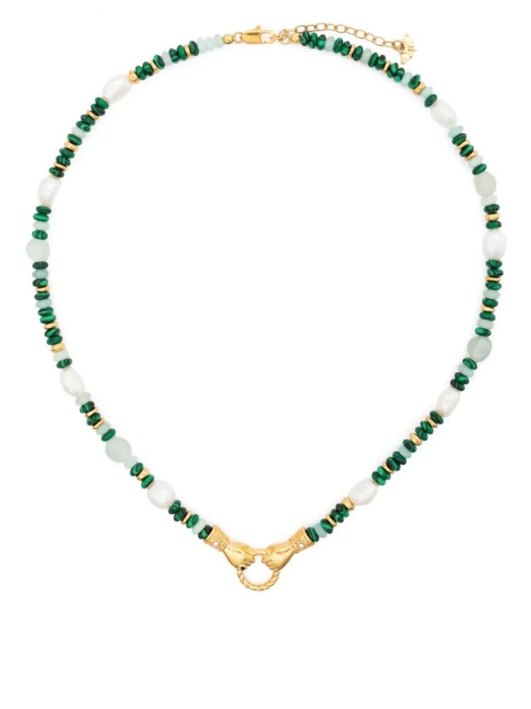 Missoma x Harris Reed beaded necklace - Green Cover