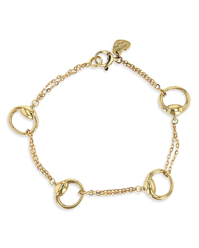 Alberto Milani 18K Yellow Gold Via Caneva Single Strand Horsebit Link Bracelet Cover